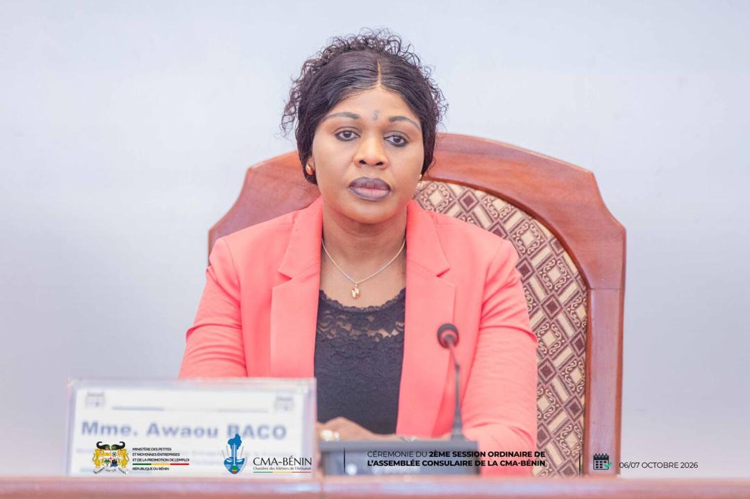 allocution-ministre-promotion-emploi-charge-formation-professionnelle-occasion-ceremonie-ouverture-2e-session-ordinaire-assemblee-consulaire-benin